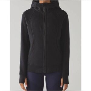 🌼LULULEMON ATHLETICA Scuba Hoodie "Light Cotton Fleece" In Black Size 6